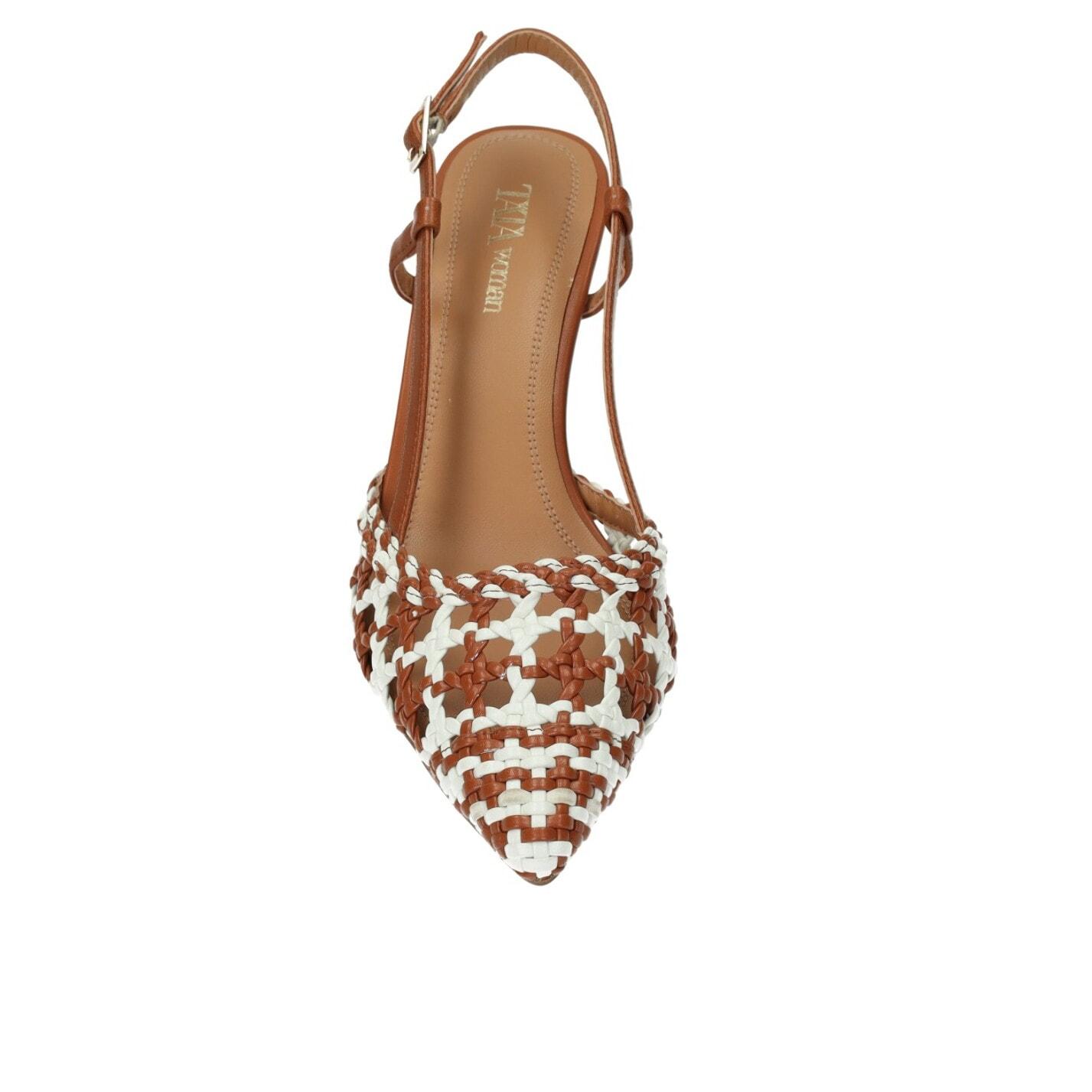 Décolleté sling back Donna Tata Italia Bianco