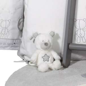 Peluche Mini Musical Ours en velours blanc