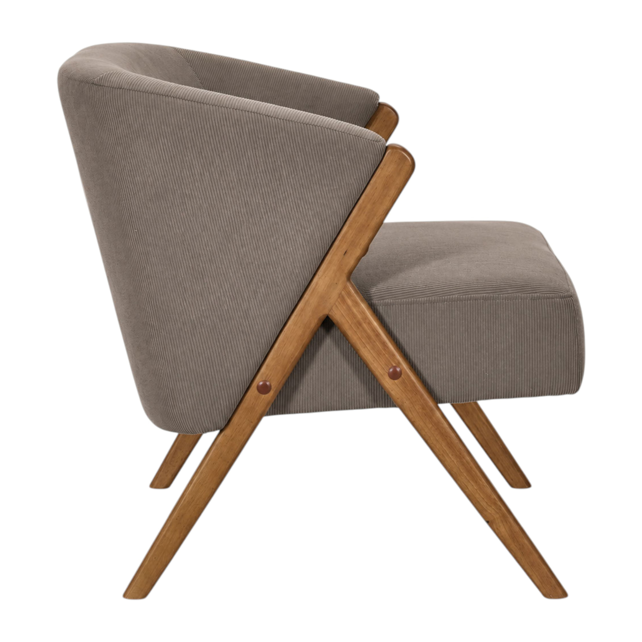 Fauteuil - HOME DECO FACTORY - Cotelet Jules - Confortable - Épuré - Marron