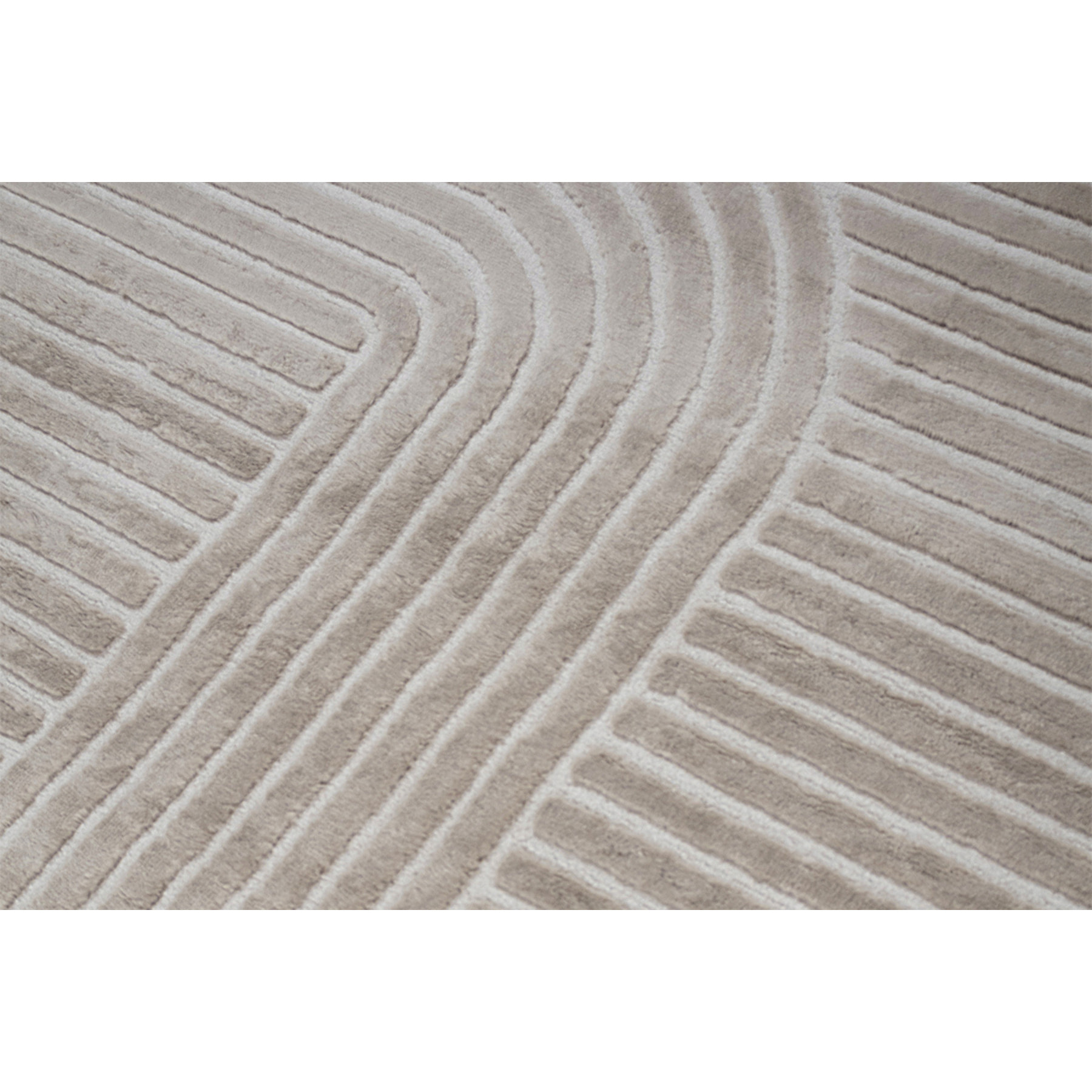 Tapis graphique rectangulaire beige 160 x 230 cm MAGNUS
