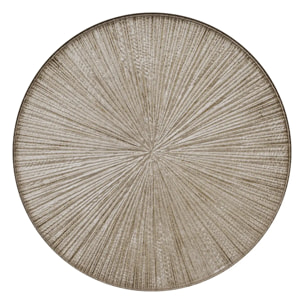 Assiette plate de présentation Gloria D.33cm champagne