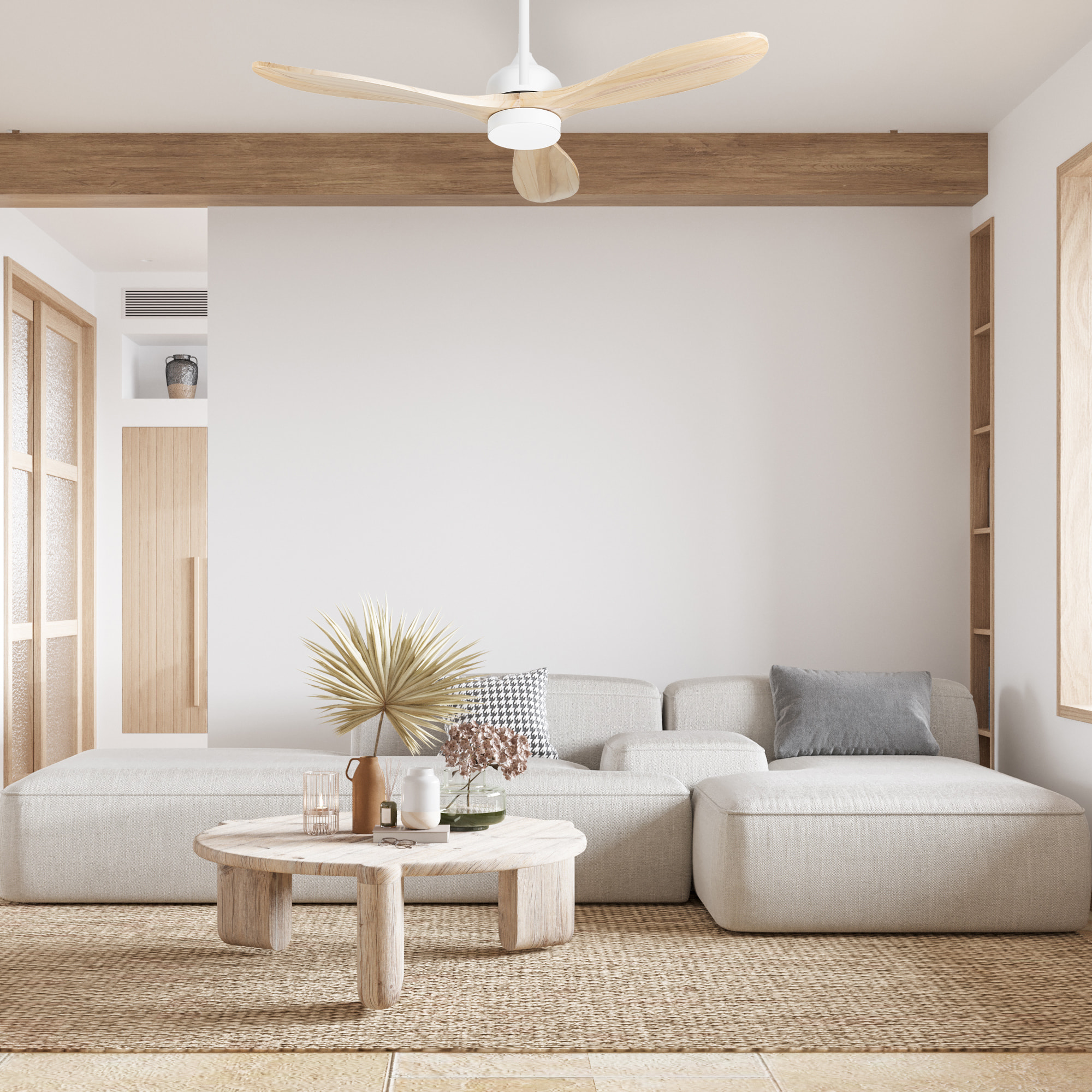 Forlight FORLIGHT Calar Ventilador de Techo con luz LED Silencioso con 5 velocidades,