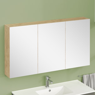 ARMOIRE DE TOILETTE, Alday, 120cm, Bois Naturel