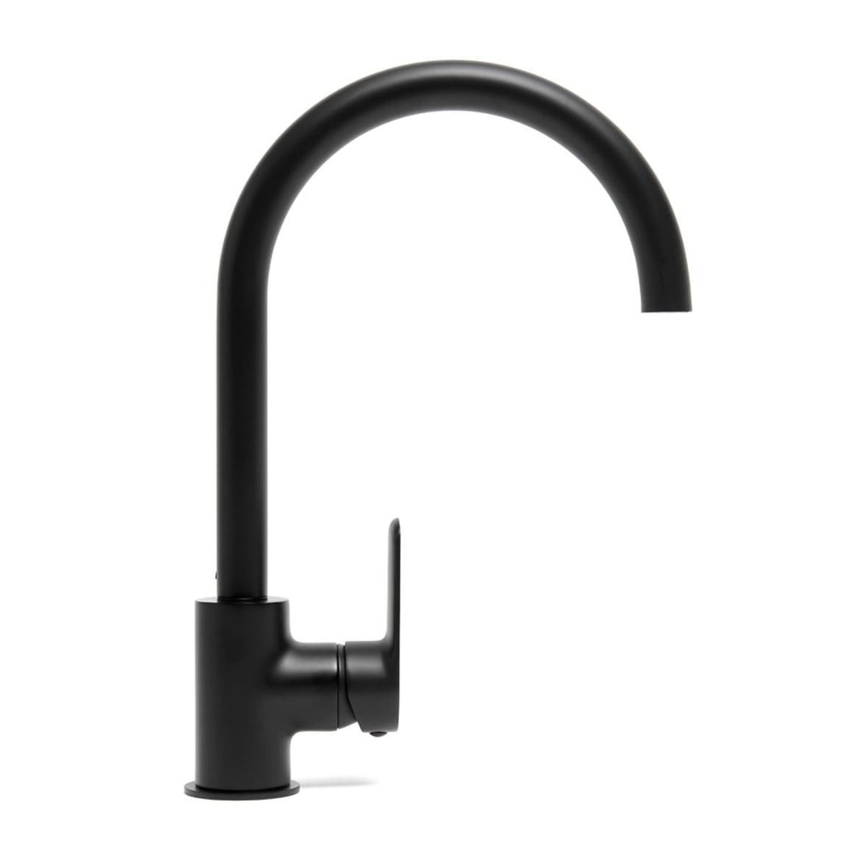 Robinet d'évier Swiss Aqua Technologies Mood avec bras tournant noir mat SATBSMOOD280KC