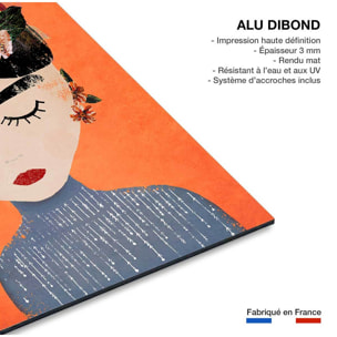Tableau art frida orange  Tableau alu Dibond