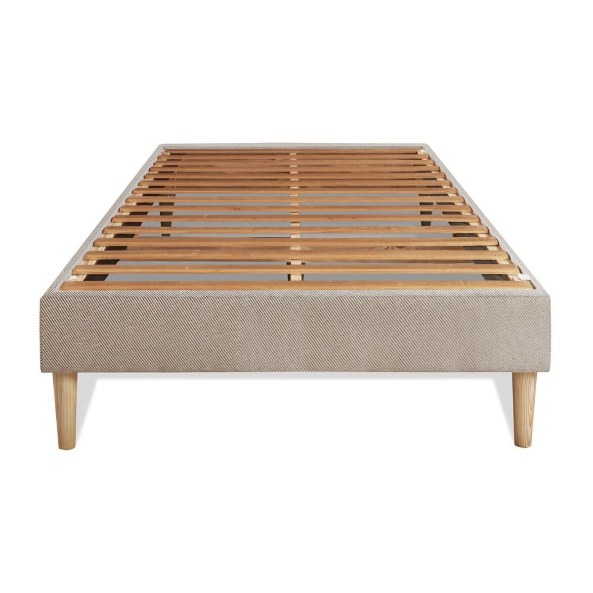 Ensemble - Matelas Mémoire de forme 26cm d'épaisseur - 5 zones de confort - Confort équilibré - Sommier tapissier en kit - 1 place