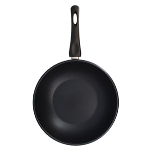 Wok antiadhésif en acier inoxydable 28cm - tous feux FIRST