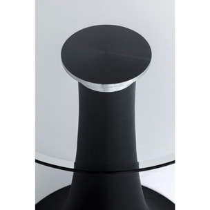 Table Grande Possibilita noire et verre fumé Kare Design