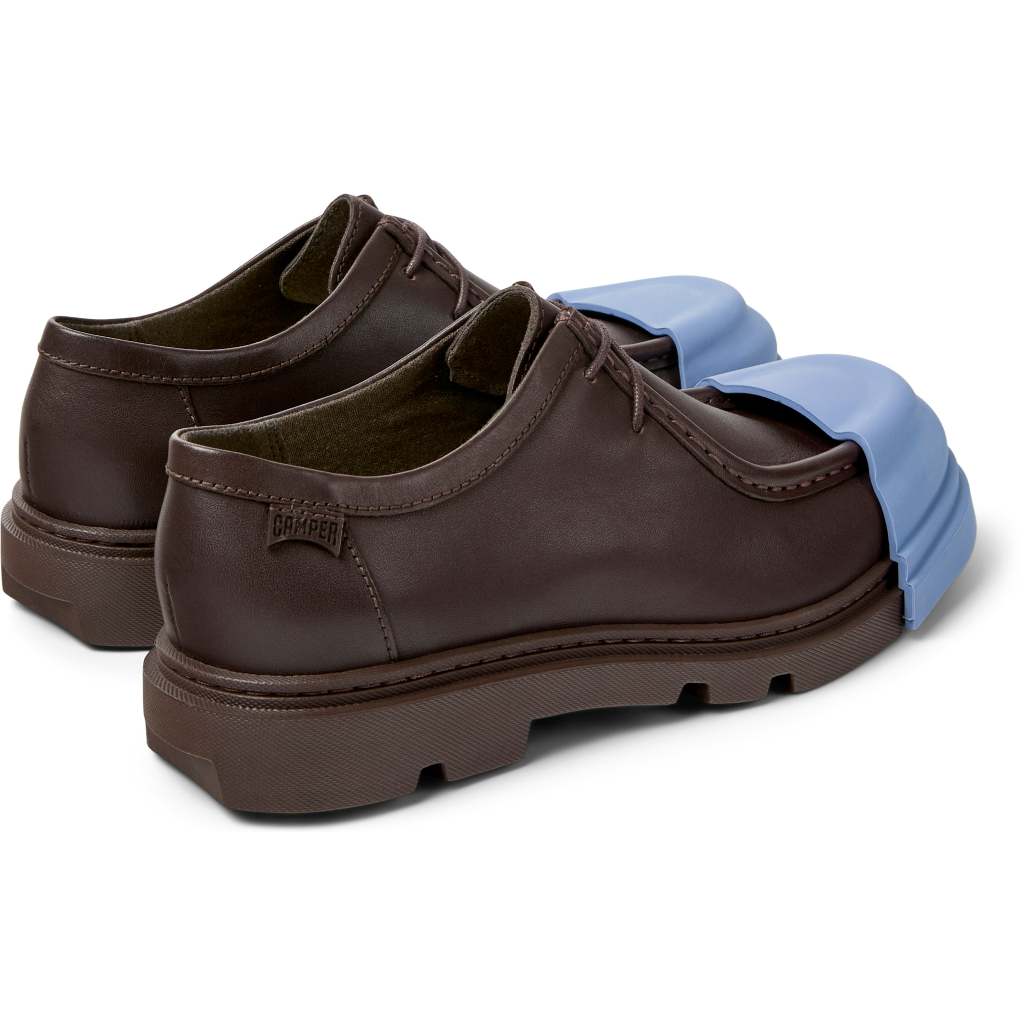 Zapatos de cordones - CAMPER Junction - Marron - Cuero liso