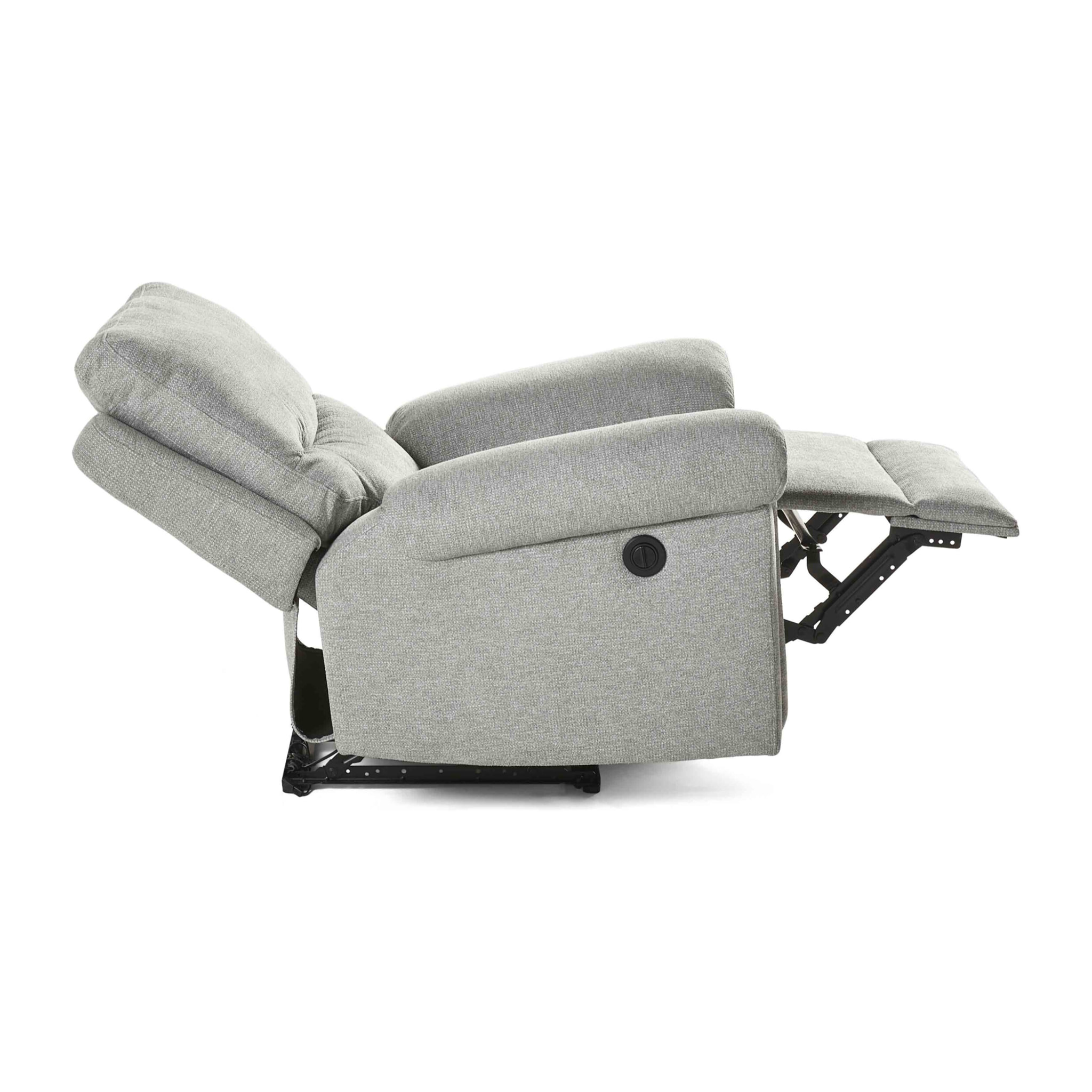 Jasmin - fauteuil relax électrique - en tissu - Gris clair