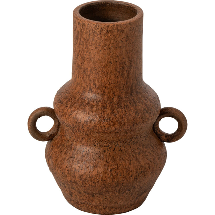 J-Line vase - céramique - cognac - small