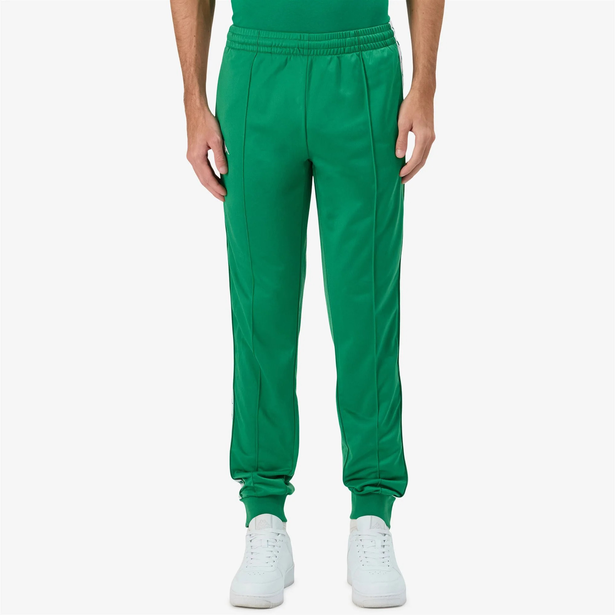 Kappa - Pantaloni Uomo Verde - 222 Banda Rastoria Slim