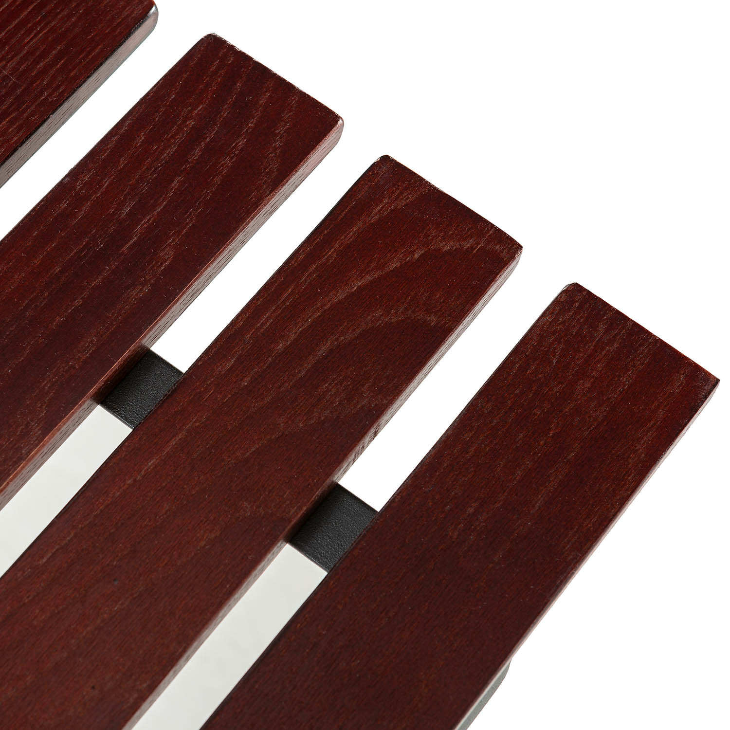 Mesa de Jardín Plegable Agata de Madera y Metal Negro