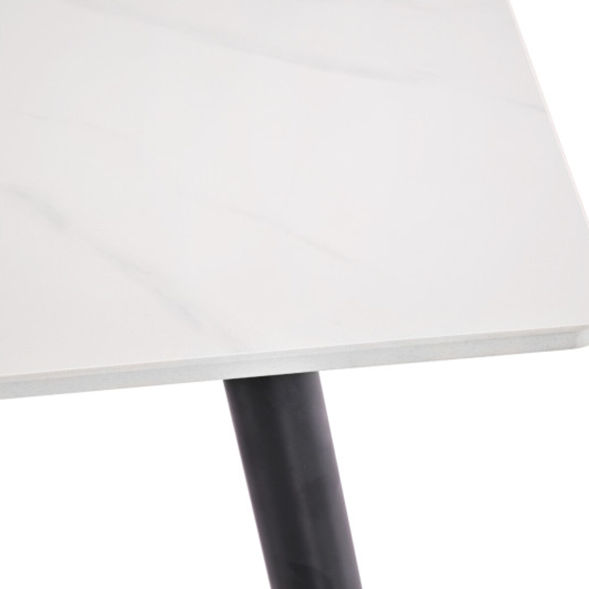 Table basse 140 x 70 cm plateau céramique effet marbre - STONE 2