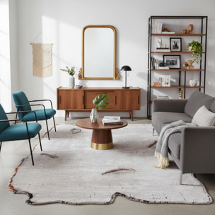 ATINPO Tapis salon kilim, Forme originale, Tissé à la main