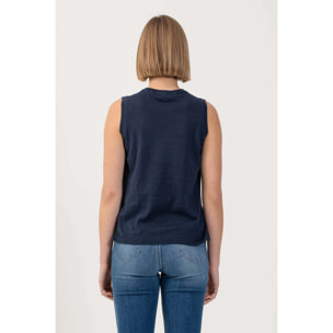 Kocca - Maglia stile minimal con spacchetti Donna