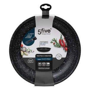 Poêle "Amovible" en aluminium pressé 24cm