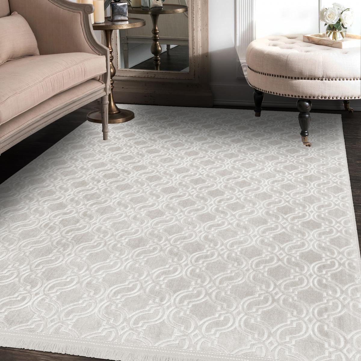 Tapis salon et chambre tissé motif géométrique BODA