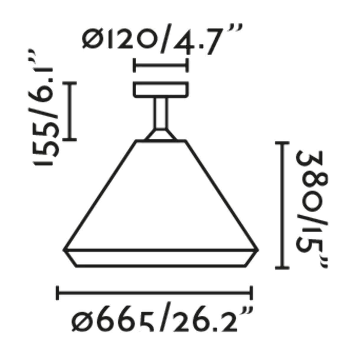 SAIGON OUT C70 S Suspension fixe ocre