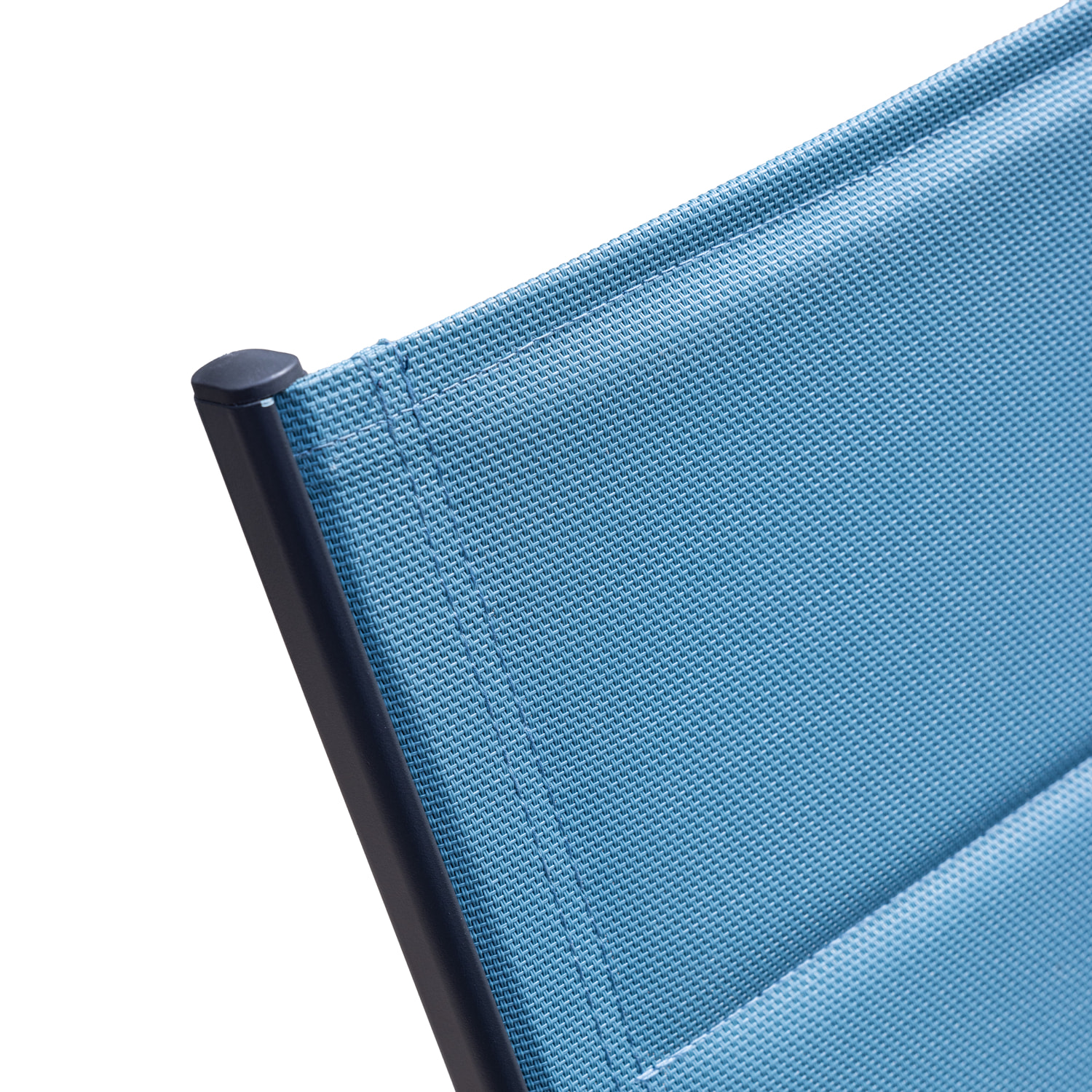 Bain de soleil BARBADOS en textilène bleu gris - aluminium anthracite