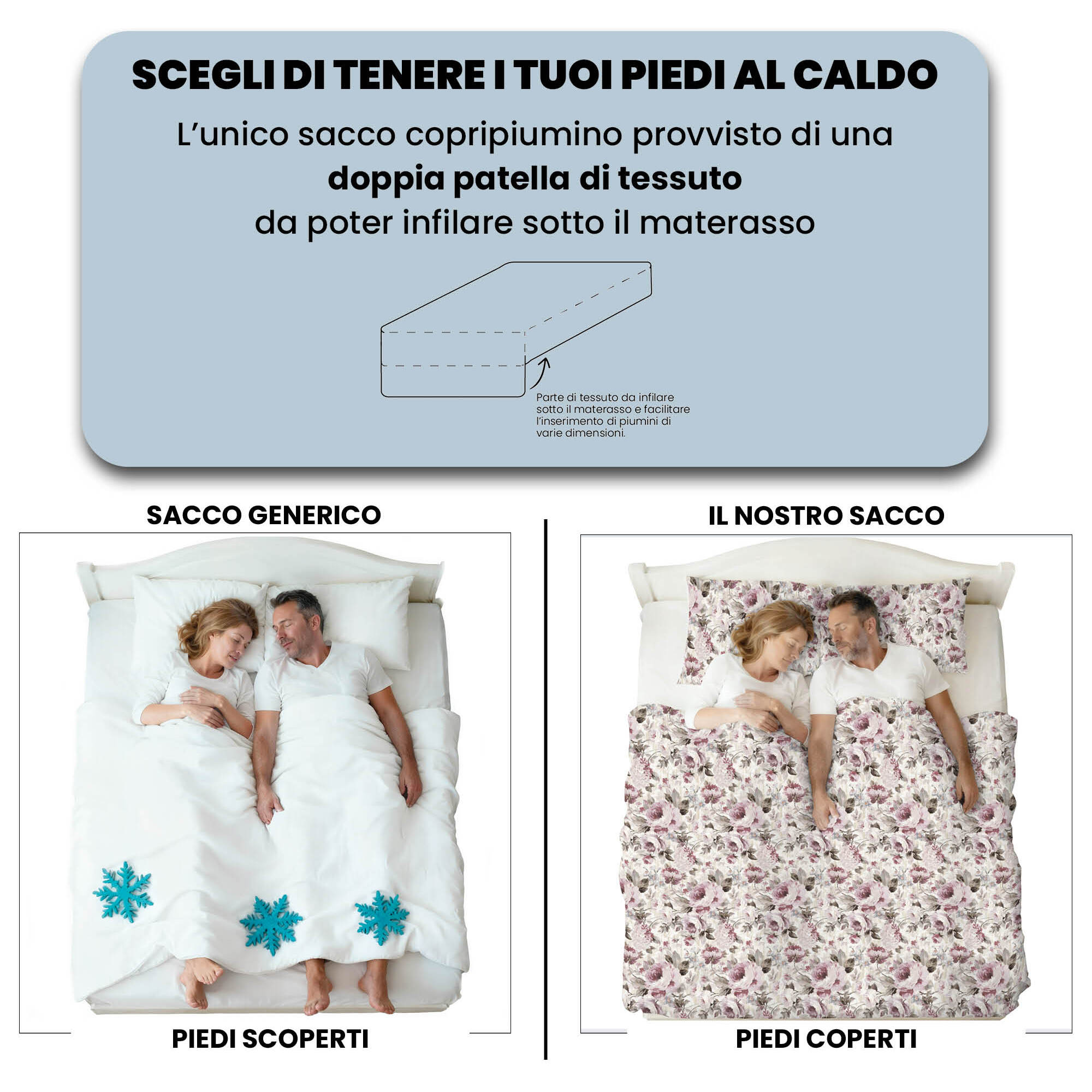 PARURE COPRIPIUMINO INFINITY - 100% Microfibra