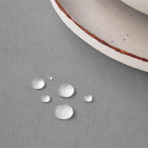 Nappe anti-taches DUO GRIS - en 100 % coton
