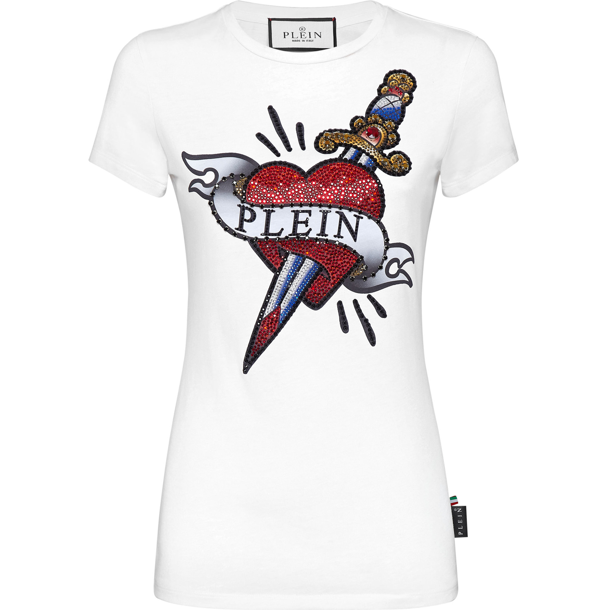 PHILIPP PLEIN T-Shirt Round Neck LOVE