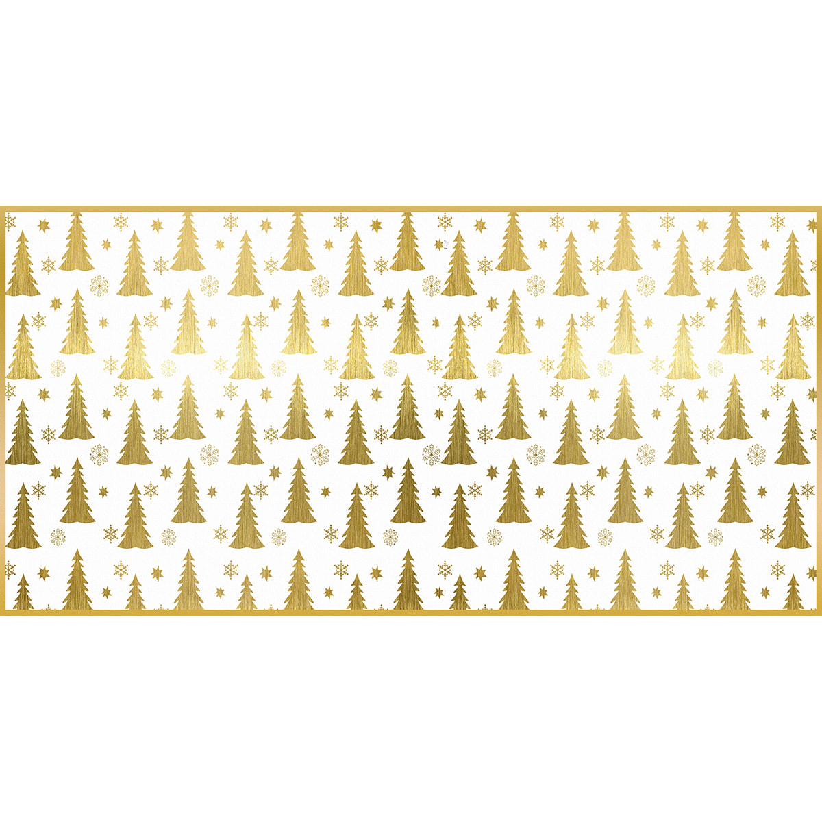 Alfombras vinílicas de Ceramiko - Pinos navideños dorados