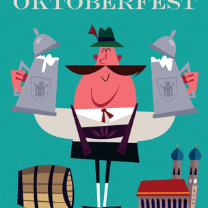 Poster retro munchen Affiche seule