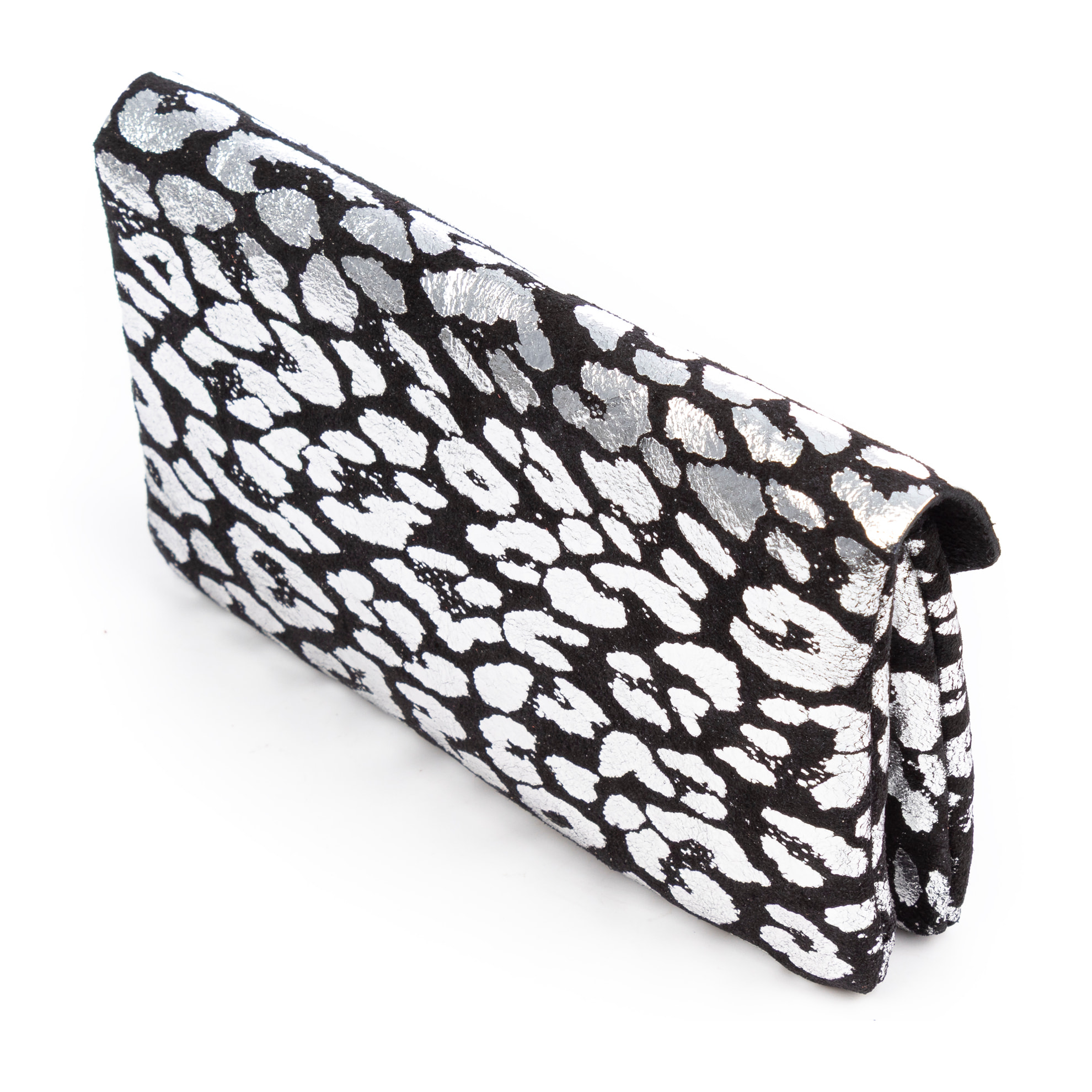 Alseno monedero alargado mujer. Piel auténtica Gamuza, diseño animal print leopardo, lacada brillante.