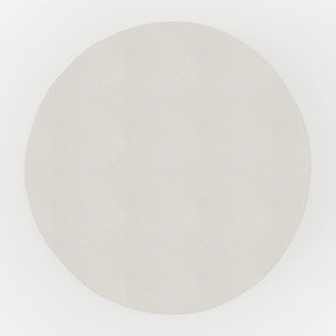Table d'appoint ronde en béton blanc D35 cm - Santorini