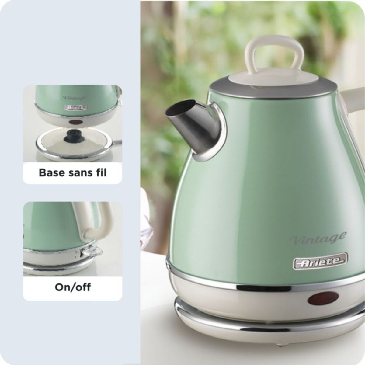 Bouilloire ARIETE vintage vert 2868VERT
