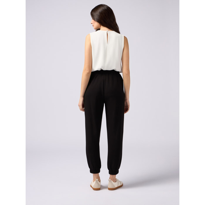Oltre - Joggers in jersey soft touch - Nero