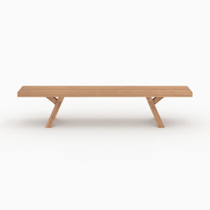 Banc de jardin en bois de teck 4 personnes - Soraya