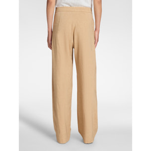 Elena Mirò - Pantalones chinos de mezcla de lino - Beige