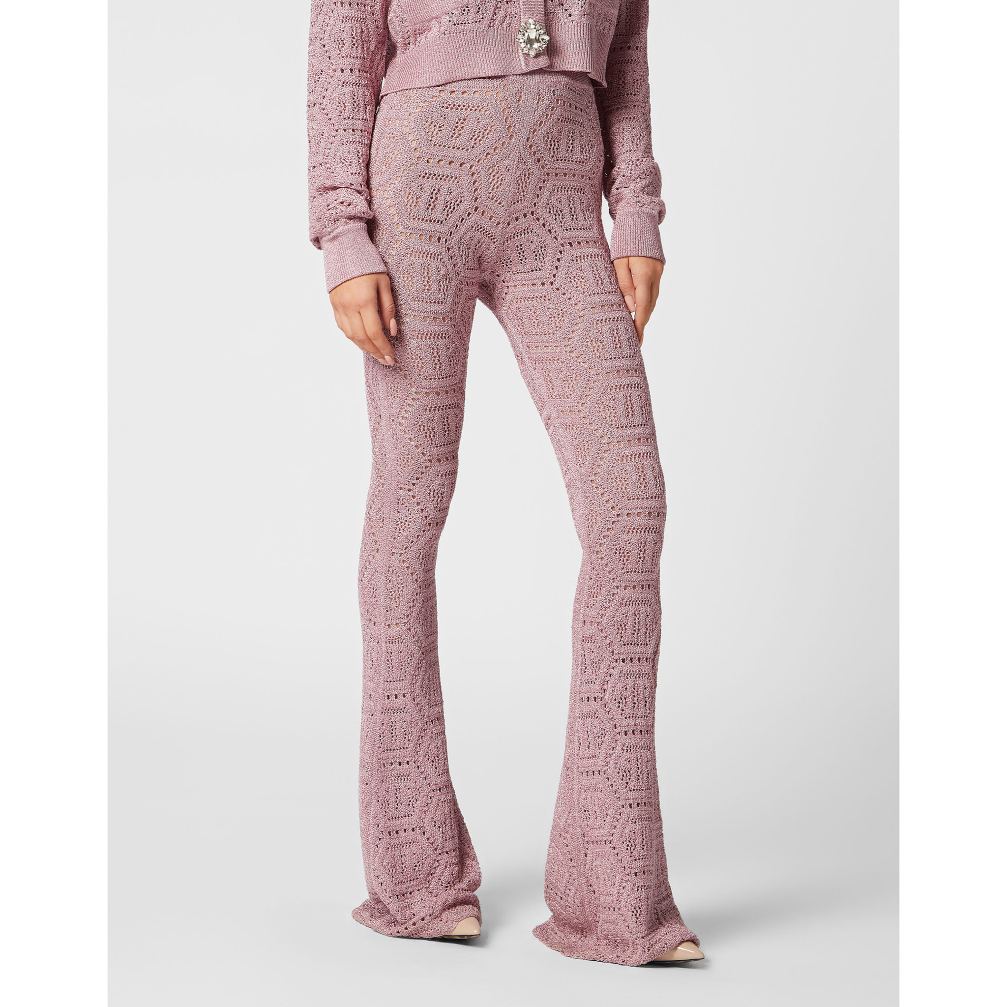 PHILIPP PLEIN Pantalones acampanados MONOGRAM