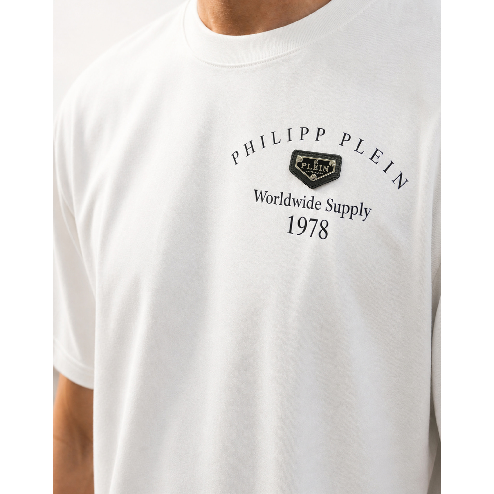 PHILIPP PLEIN Camiseta de cuello redondo y manga corta