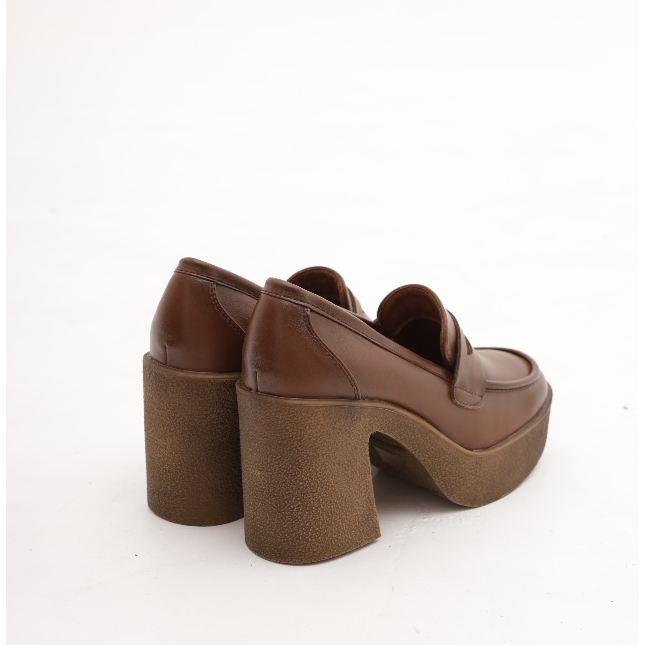 MOCASSINO CHUNKY LISCIO CHOCOLA' CUOIO