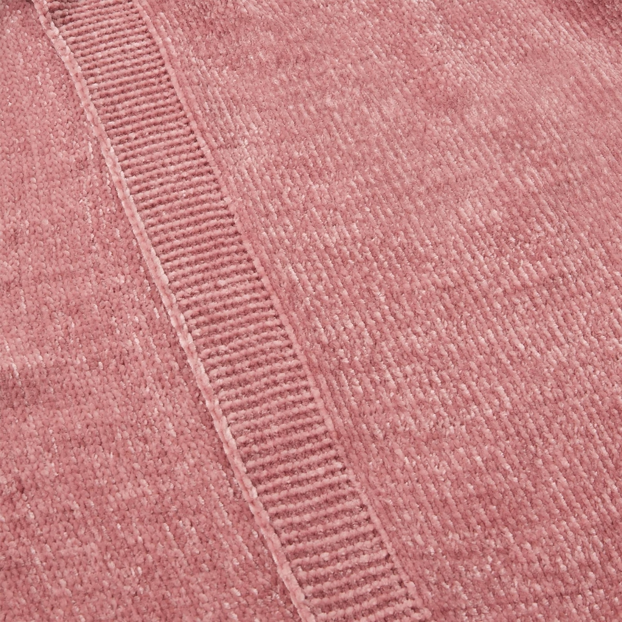 Plaid chenilla Chenu color rosa Poliéster