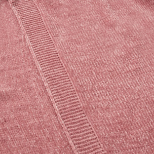 Plaid chenilla Chenu color rosa Poliéster