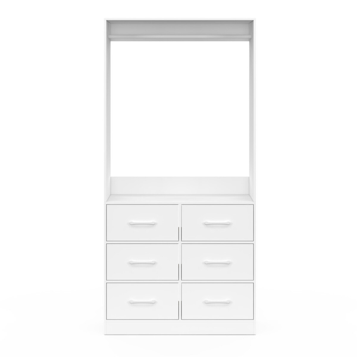 Dressing Uma blanc 6 tiroirs