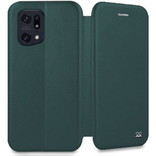 Etui IBROZ Oppo Find X5 Pro Etui Cuir Kaki