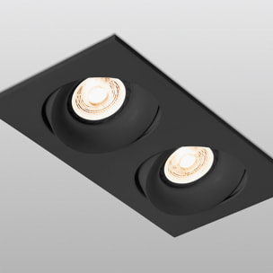 ARGÓN RCT Lampe encastrable orientable noire