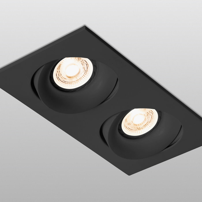 ARGÓN RCT Lampe encastrable orientable noire