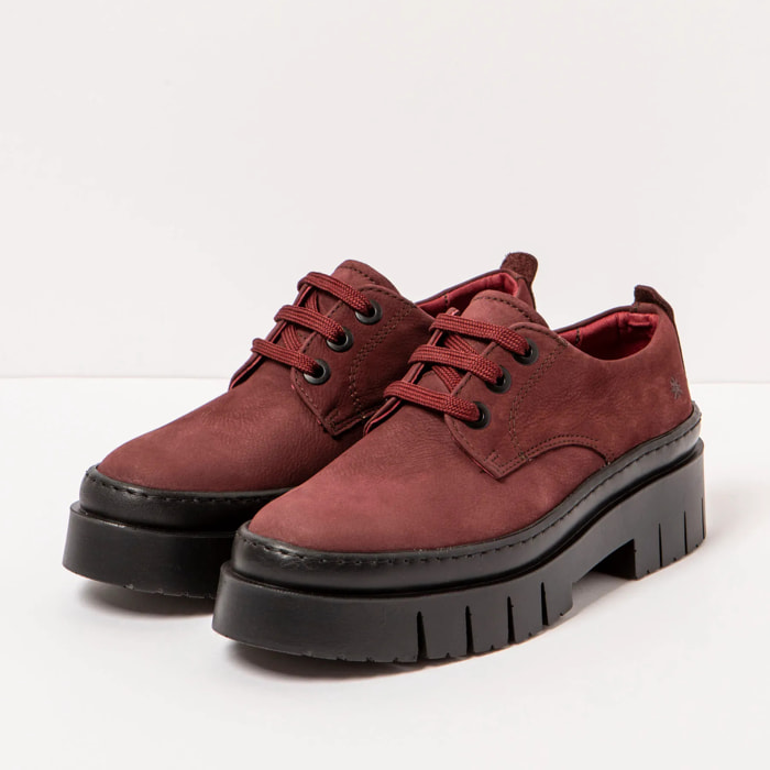 Zapatos 1952 NOBUCK BURDEOS/AMBERES color Burdeos