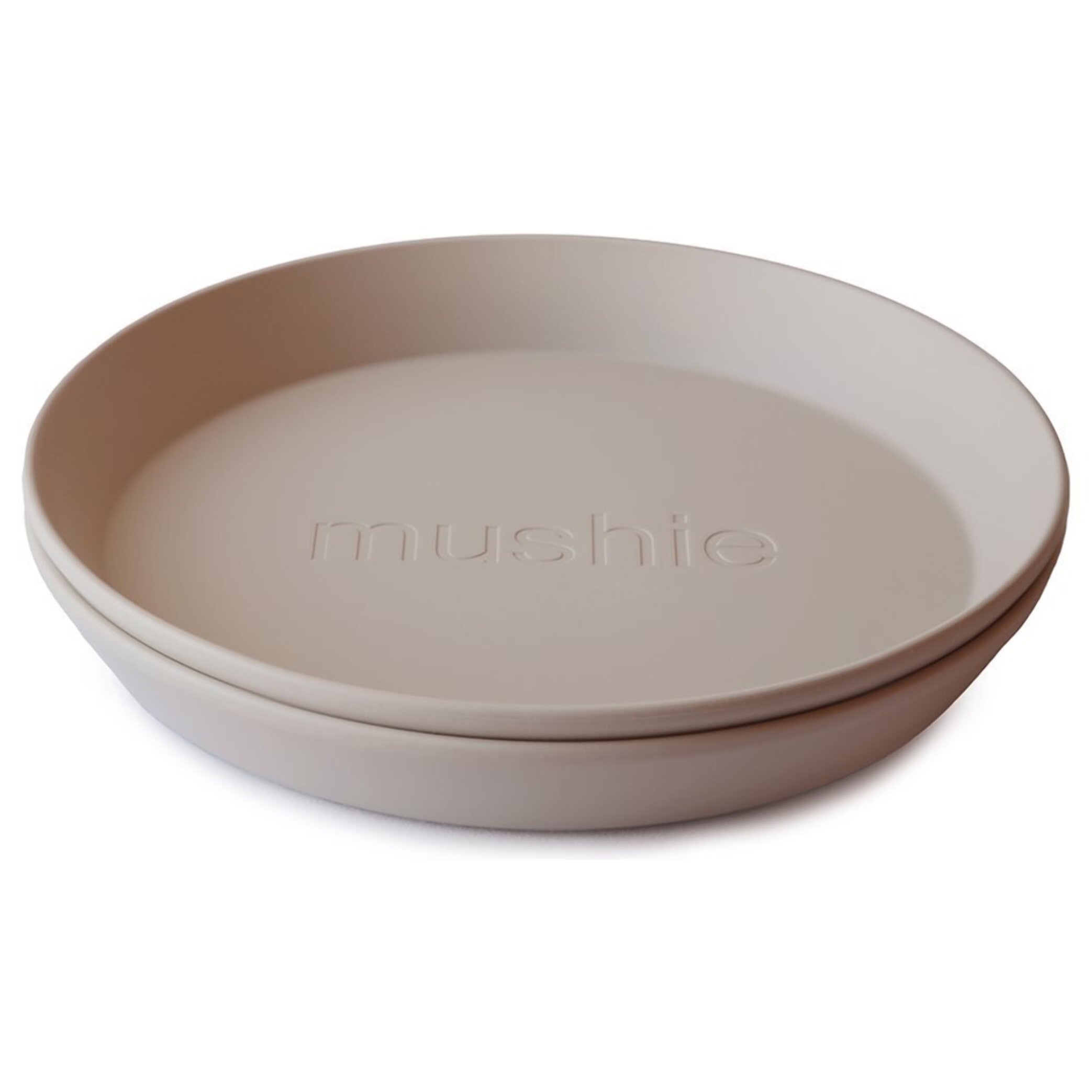 Mushie Pack Dos Platos Redondos Solid