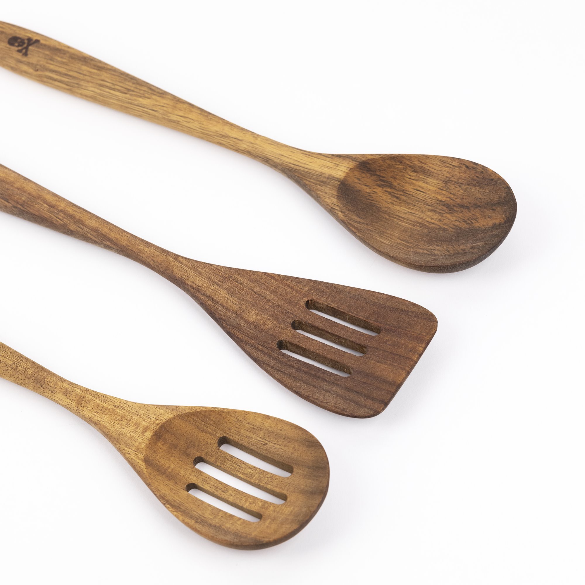 Set de 3 utensilios de cocina 100% madera de acacia scalpers home