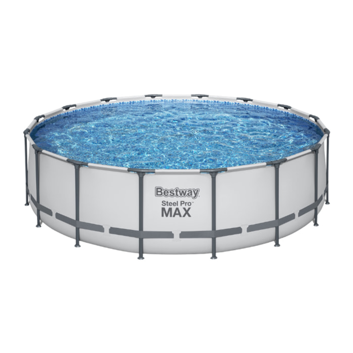 Bestway Piscine hors sol - Ronde - Steel Pro Max - 488 x 122 cm