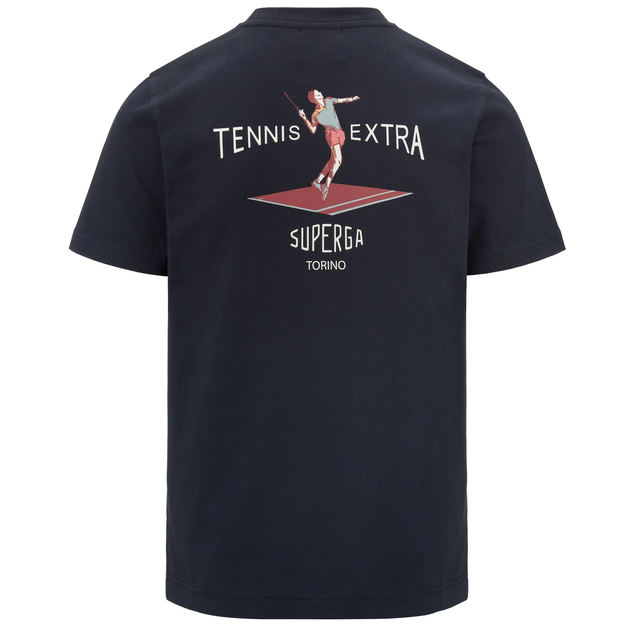 T-Shirts & Top Superga Uomo/Donna Grigio T-SHIRT SUPERGA ARCHIVIO TENNIS PLAYER