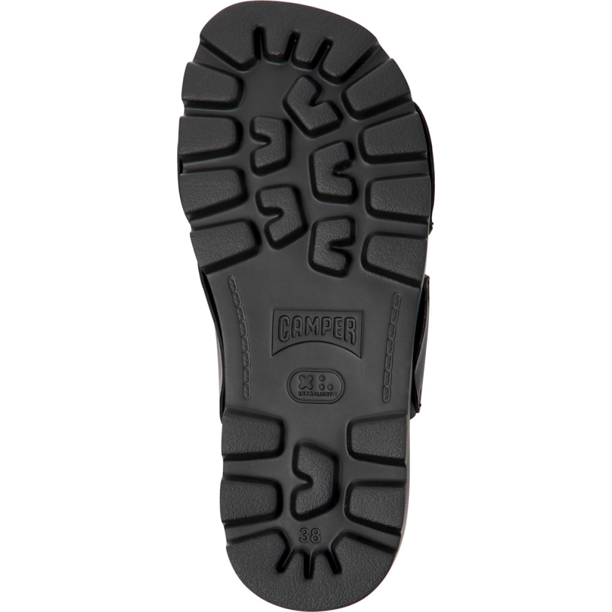 CAMPER Brutus Twins - Sandalias Negro Mujer